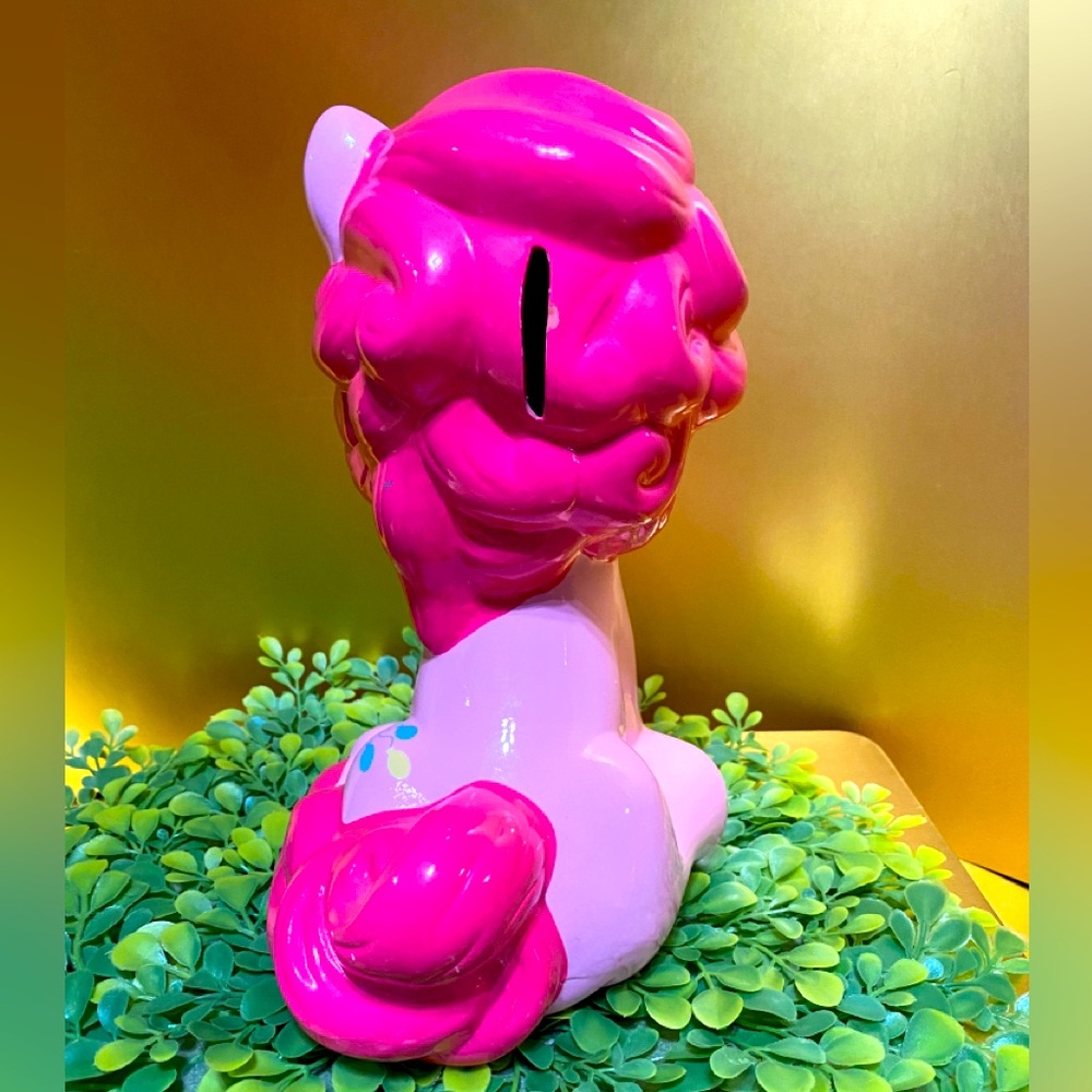 MY LITTLE PONY VTG 2014 PINKIE PIE PONY COLLECTIBLE CERAMIC COIN BANK 9.5” - Picture 3 of 15